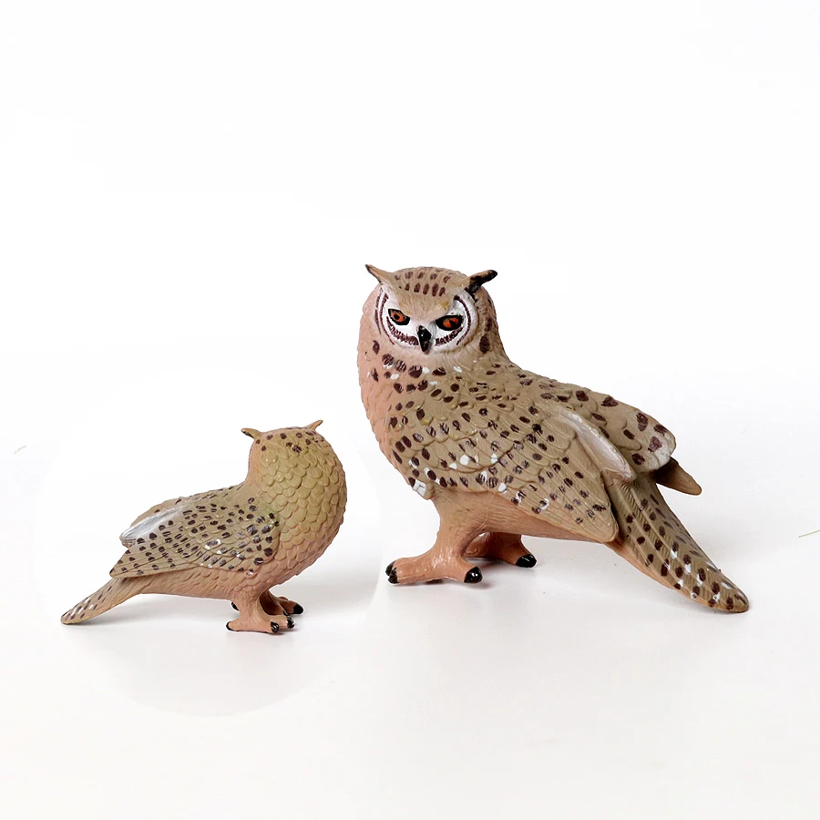 Realistic Forest Bird Animals Wild Turkey Toucans Kiwi Magpie Owl Flamingos Eagle Figurines Garden Decoration Miniature Gift