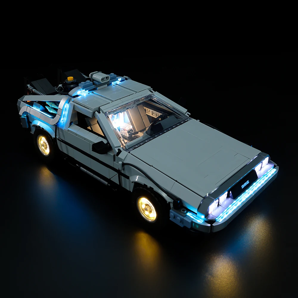 LED Light Kit Building Blocks For LEGO 10300 Back to the Future Time Machine (Only Light Kit Included)