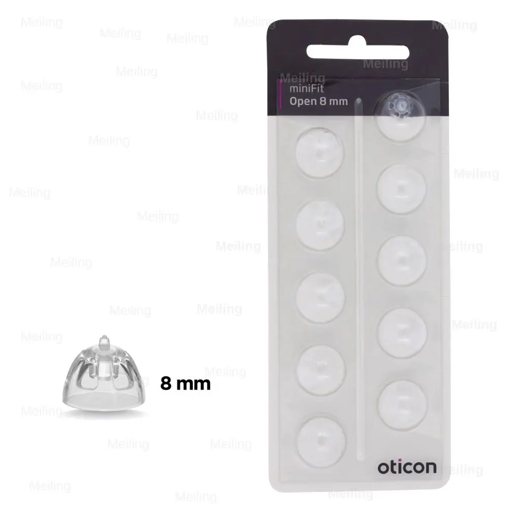 Hearing Aid Domes for Oticon Replacements Oticon Minifit Open Domes 8mm/10mm (Open 6mm/8mm)