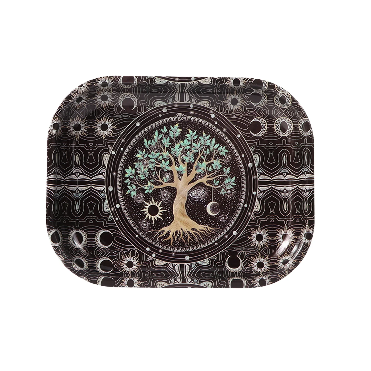 The Tree of Life Rolling Tray and Grinder 1/2pcs