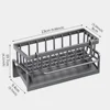 Kitchen Drill-Free Sink Organizer Multi-Use Sponge Soap Holder Draining Rack for Kitchen Countertop Storage Waterproof Shelf 6