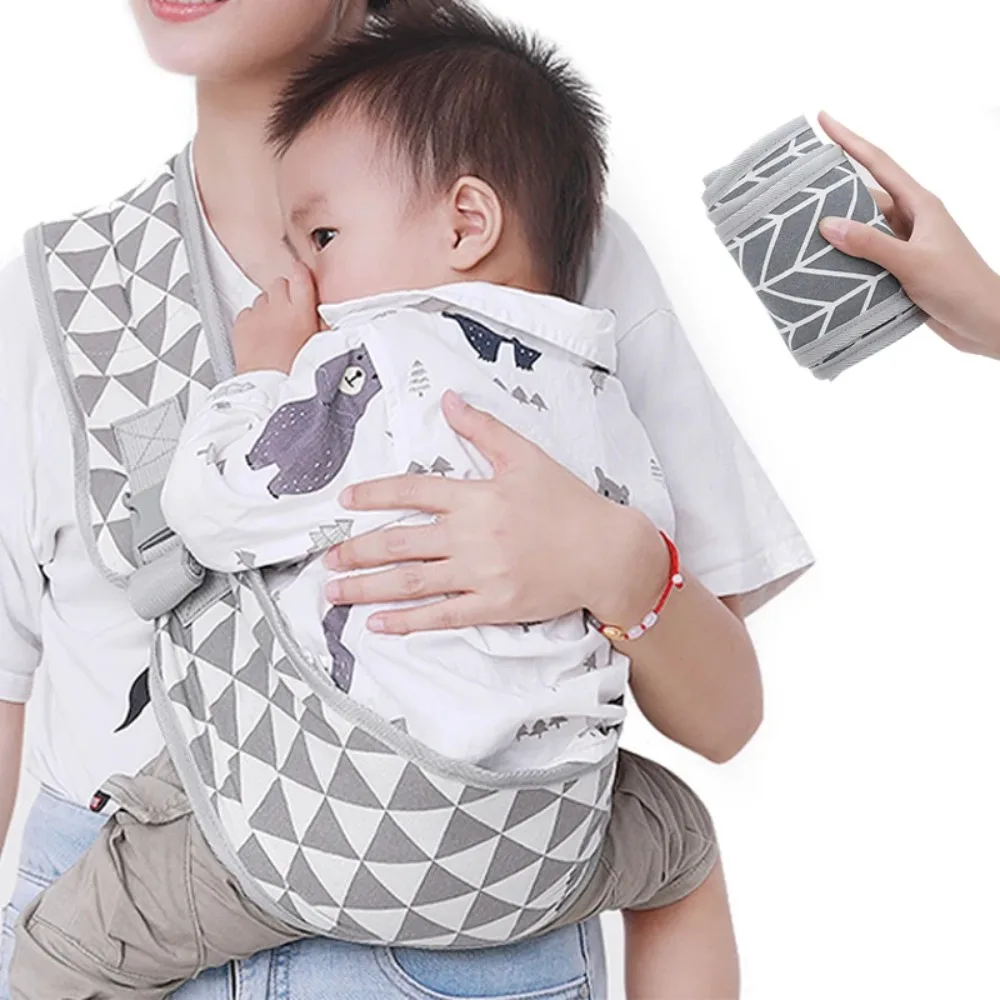 

Labor-saving Baby Sling Wrap High Quality Breathable Adjustable Newborns Carrier Scarf Hands-free Baby Carrier