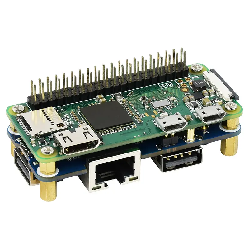 Raspberry Pi Zero Ethernet USB HUB HAT (B) Expansion Board 4x Extended 3x USB 2.0 Ports USB HUB BOX for Raspberry Pi Zero W WH image 4