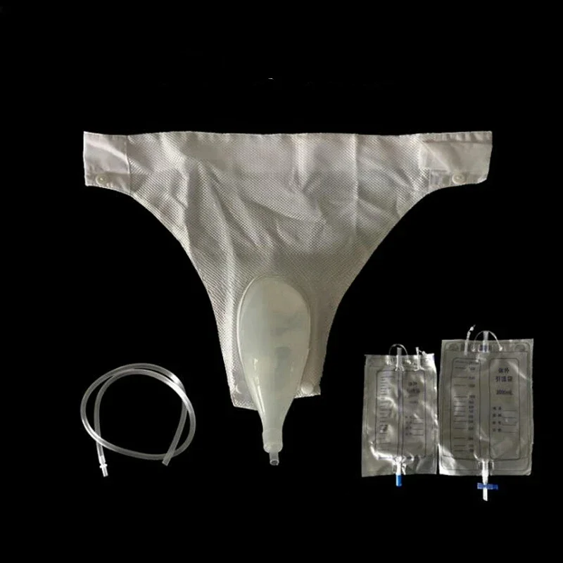 Older Elderly Men Woman Silicone Urine collector Bag Adults A stroke Urinary incontinence Urinal with Catheter Toilet