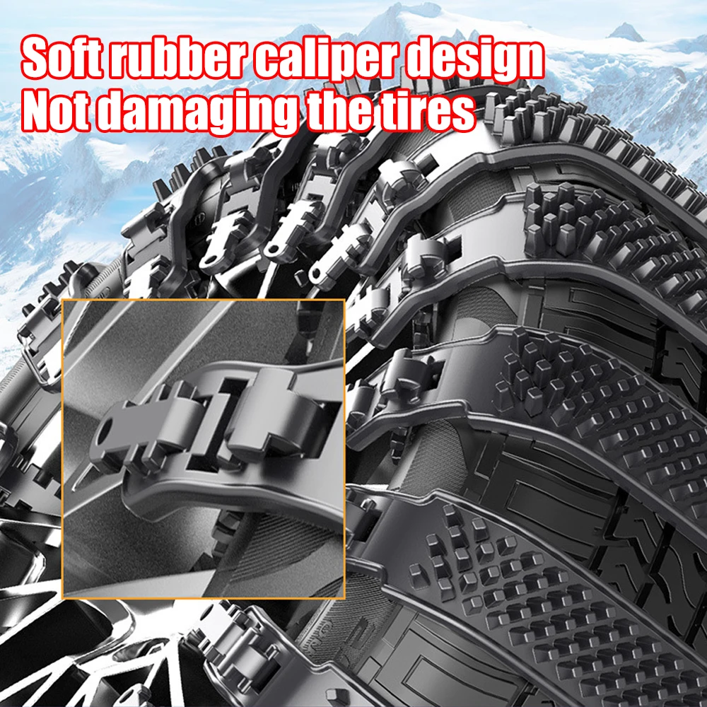 Snow Chain Tyre Chain Urethane Set Wheel Ties Belts Car Tires Chains Winter Anti-Slip Anti Skid Snow Emergency Accessories