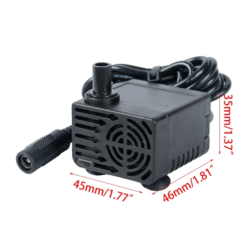 Ultra-quiet 9V-12V 4-5W 500L Flow Rate Waterproof Brushless Mini Water Filter Fish for Tank Fountain G5AB