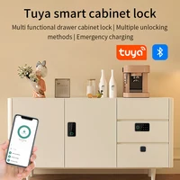 Tuya APP Fingerprint Smart Drawer Cabinet Invisible Lock Ic Card Unlock Cabinet Furniture Electronic Keyless Sensor Lock - Image 2