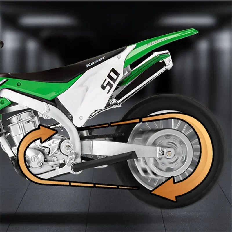 1:12 kawasaki KX450 Cross-Country Motorcycle Model Simulation Street Motorcycle Model Static Collection Children Toy Gift 5