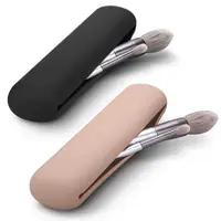 Trendy Travel Makeup Brush Holder, Silicon Material Portable For Getting Ready, Travelling, Cosmetic Case Makeup Organizers 1