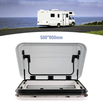 Skylight Roof Vent Hatch Large Caravan RV 3-Size with LED Light 500/700/800 x 500mm Cut Out for Camper Motorhome 5