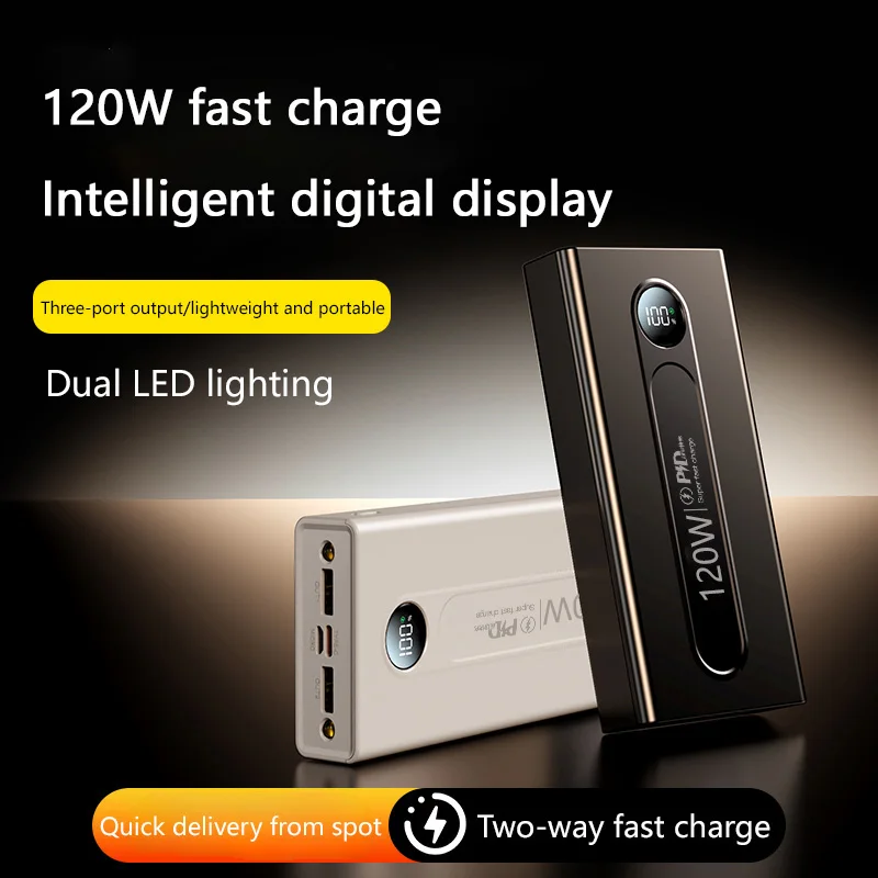 Xiaomi 120W 50000mAh High Capacity Power Bank Fast Charging Powerbank Portable Battery Charger For iPhone Samsung Huawei 2025 3