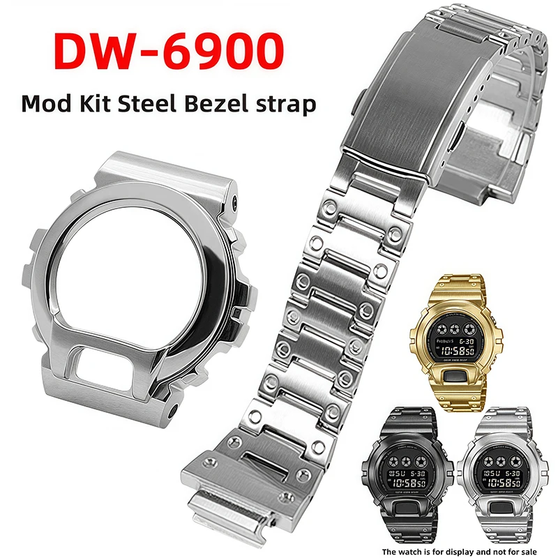 DW6900 Mod Kit metal case strap for Casio G-SHOCK DW-6900 modified