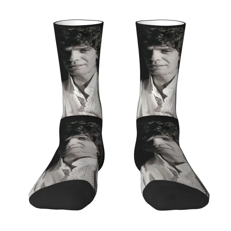Flamenco Singer Camaron De La Isla Uomo Donna Crew Socks Unisex Kawaii 3D Printed Dress Socks
