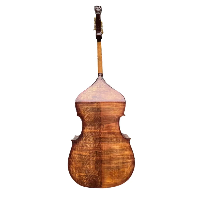 Hand Made Upright double bass ,Solid Maple back .carving double head 3/4