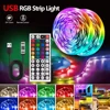 USB LED Strip Lights Bluetooth APP Control Color Changing 5050 RGB Led Light Flexible Lamp Tape for Room Decoration TV Backlight