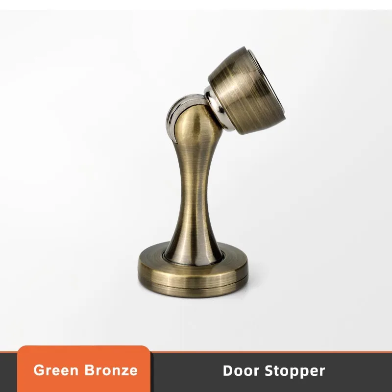 

1pc Magnetic Door Holder Zinc Alloy Door Stopper Bathroom Black Door Catches Doorstop for Home Office Godlen finish Door stops