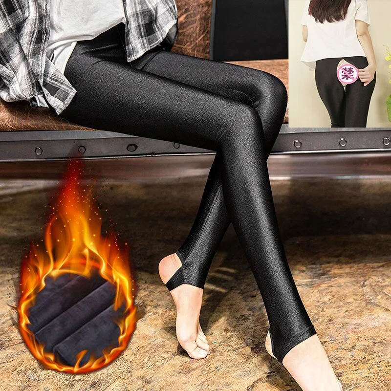 Women-Stirrup-Tights-Shiny-Oil-Glossy-Pantyhose-Women-Pole-Dance