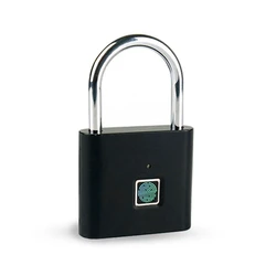 Smart Fingerprint Padlock: Keyless Anti - Theft Security Lock for Bags, Luggage, and Travel (Black)