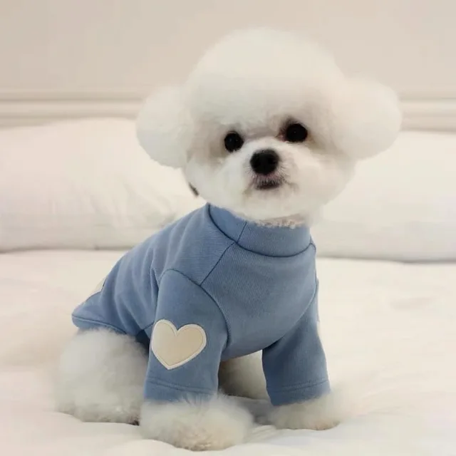 Love Embroidered Dog Sweatshirt 1