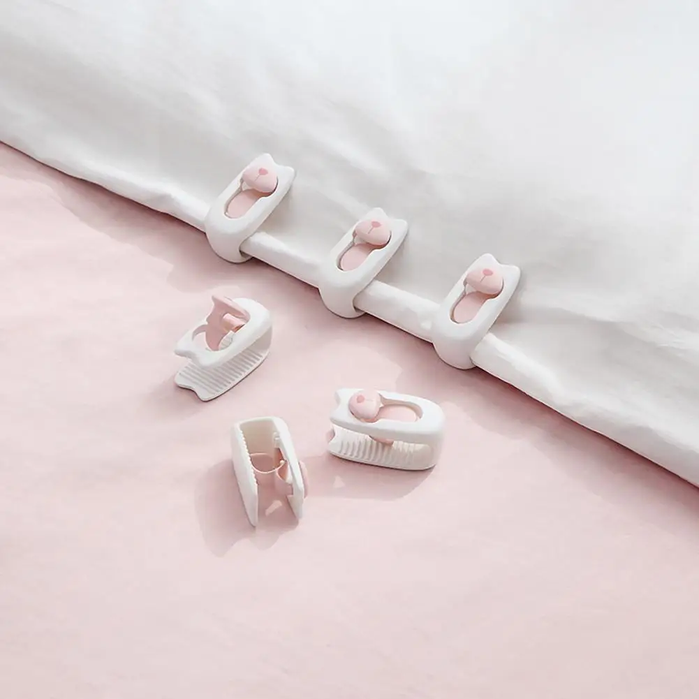 

Детское нескользящее одеяло с симпатичным медведем, держатель с зажимом для пододеяльника или кровати, чтобы предотвратить скольжение, универсальное безопасное одеяло