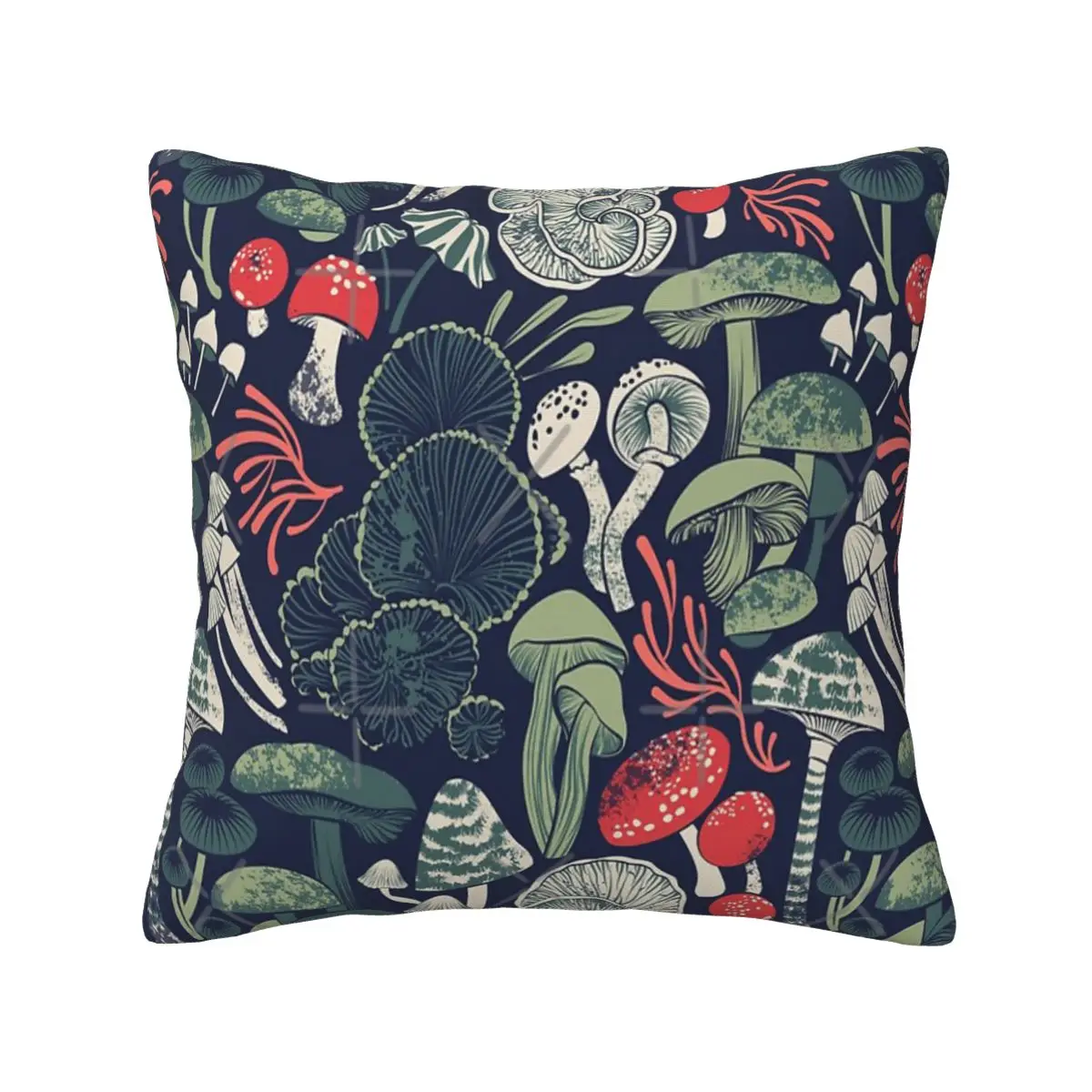 

Mystical Fungi Blue Pillowcase Family Lumbar Pillowcase Home Decoration Sofa Car Pillowcase Printing Can Be Customized