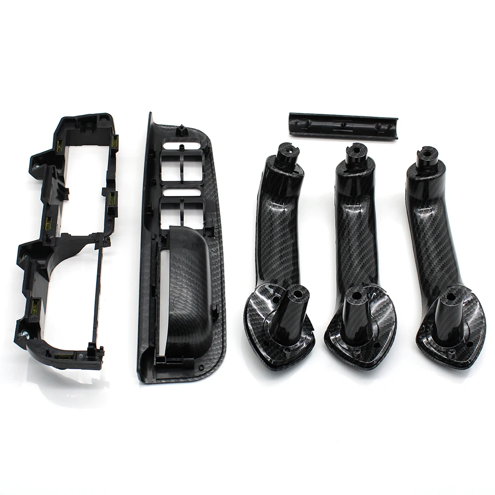 LHD Carbon Fiber Front Rear Left Right Door Handle Set Replacement For Volkswagon VW Bora Golf 4 MK4 Jetta 1999-2004 interior door handle cover,interior door handle,car door handle cover,door panel handle