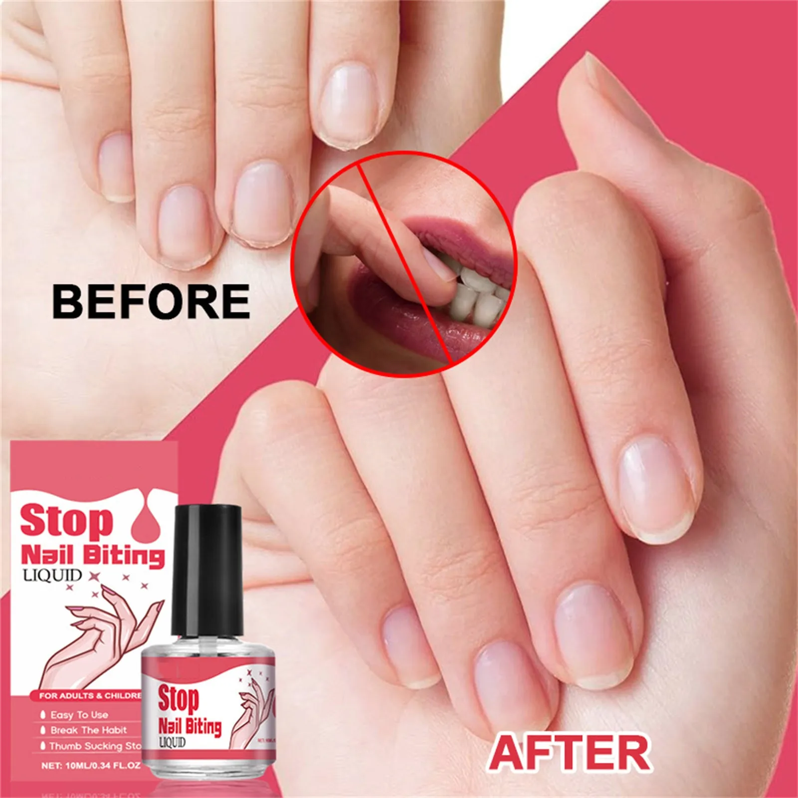Stop Nail Biting Waters Bitter Nail Waters Helps Correct Biting Behavior Safty Thumb Sucking Stop For Kids Children 15ml nail biting stop water