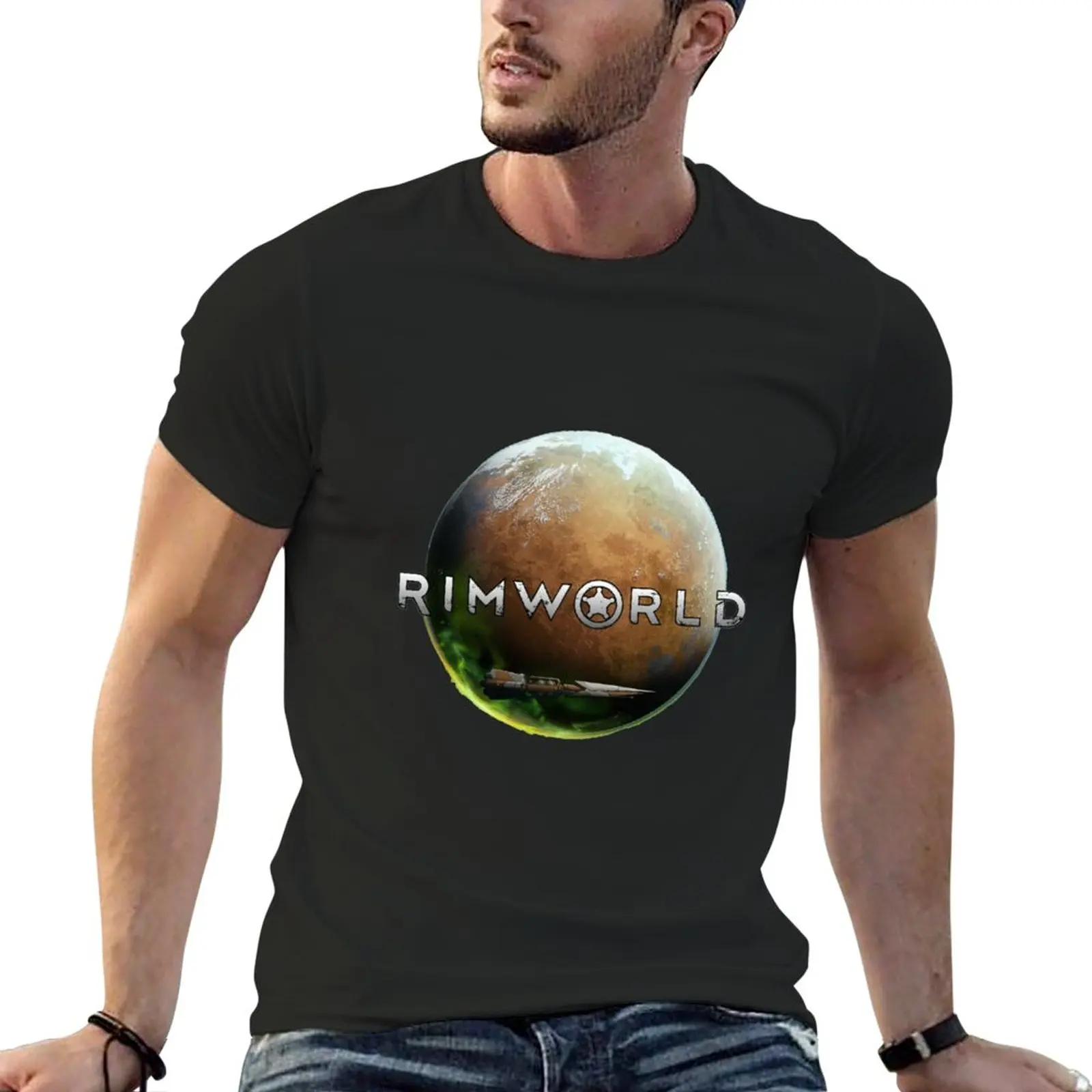 

Planet Rimworld T-Shirt vintage t shirt boys t shirts mens graphic t-shirts anime
