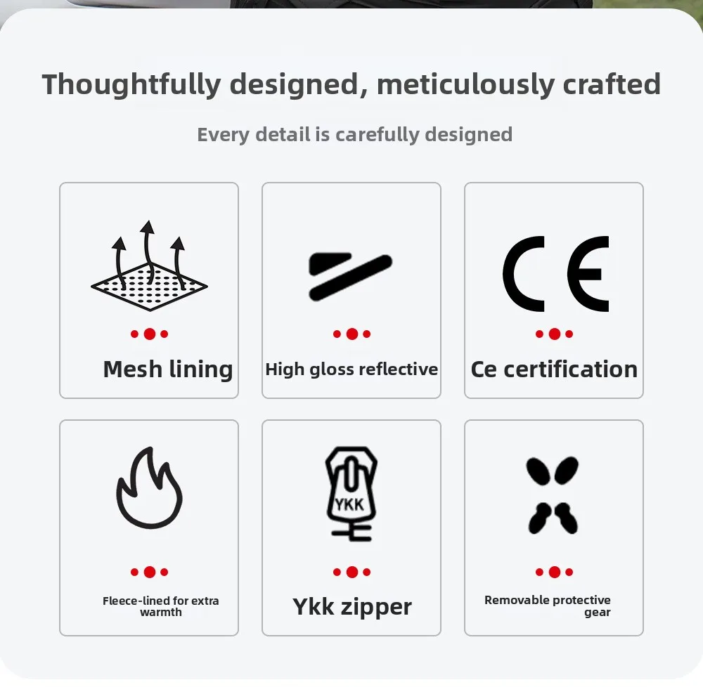 سترة دراجات نارية شتوية للنساء من WOSAWE مع وسائد حماية معتمدة من CE، ملابس ركوب الدراجات النارية غير الرسمية
