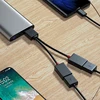 1 In 2 Out USB HUB Car USB Splitter Cable Multifunction Adapter Cord Charging Cable For Android Smart Phone 5