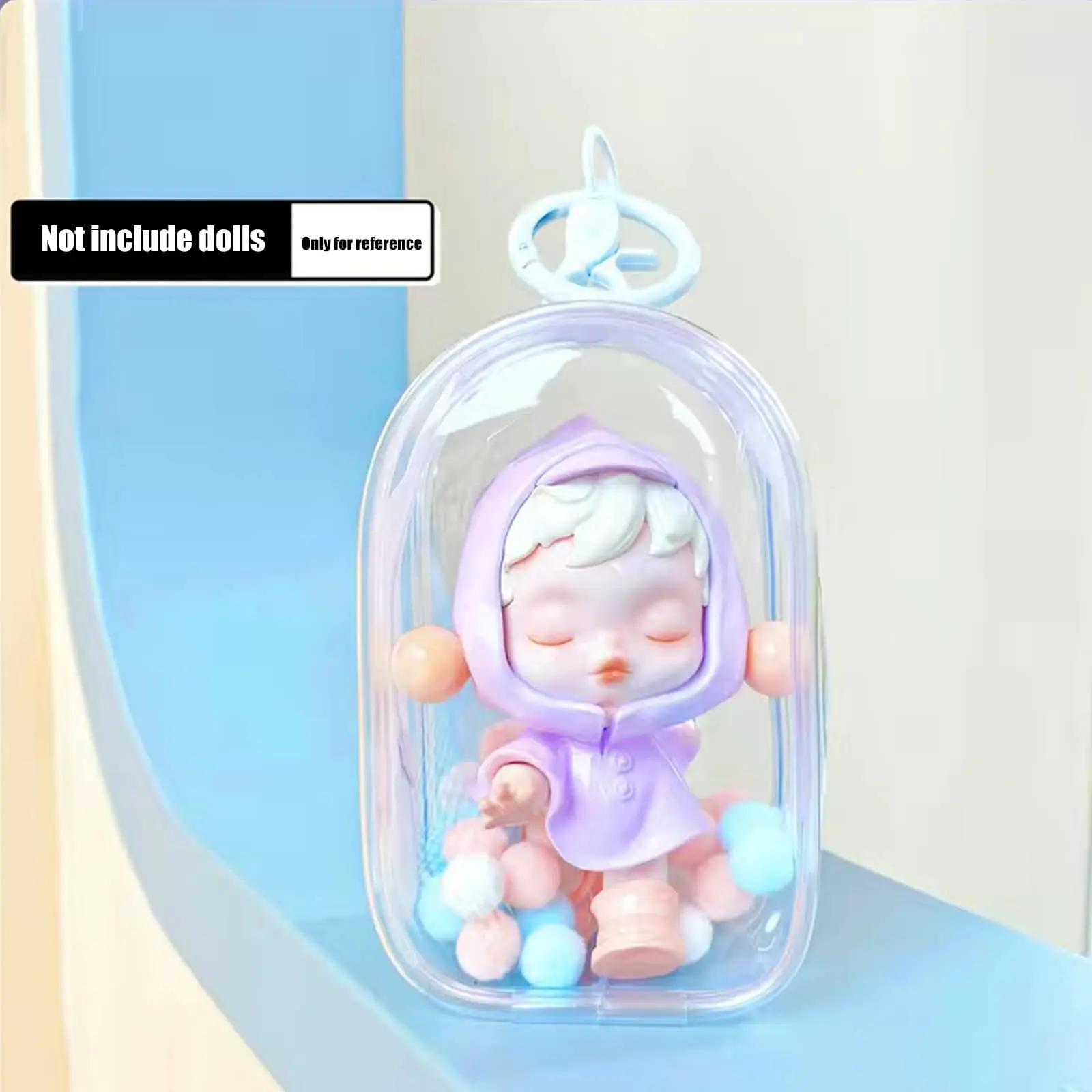 Cute High Transparent Walking Baby Ball 10cm Cotton Doll Go Out