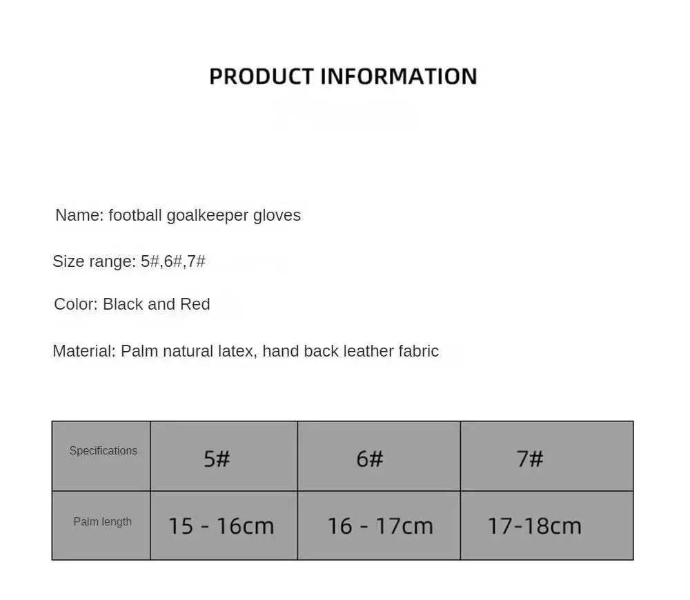 Children Soccer Goalkeeper Gloves Full Finger Anti-Collision Latex PU Goalkeeper Hand Protection Gloves Football Accessories