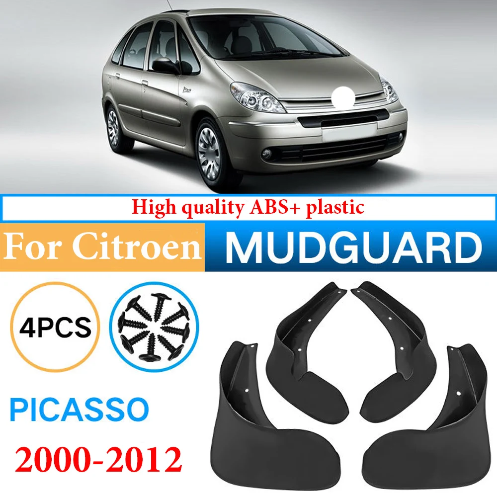 

4pcs Car Mud Flaps For Citroen Xsara Picasso 2000-2012 Splash Guards Mudflaps Fender Front Rear Mud Flap Mudguards