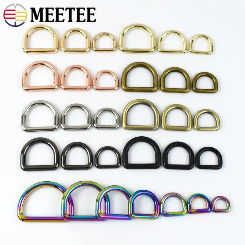 UANGLI 5/10 Pièces 13/16/20/25mm Métal Fermoir Ardillon Boucles De Ceinture Ajusteur Sacs Sangle Curseur Chaussures Boucle Bricolage Cuir Matériel Accessoire