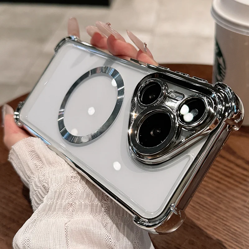 Transparent Acrylic Magnetic Case with Built-in Lens Film
