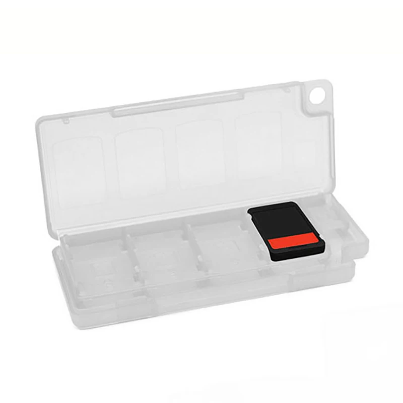 Tarjetero 10 en 1, funda protectora de almacenamiento para tarjetas de juego NS, organizador negro y blanco, 1 unidad