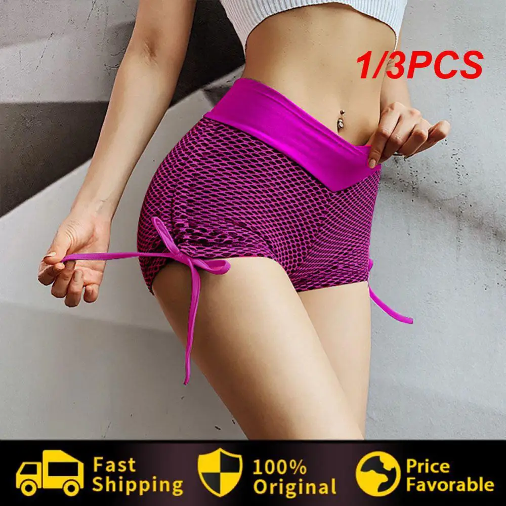 

1/3PCS Women Sport Shorts Gym Clothing High Waist Scrunch Booty Yoga Shorts Seamless Hip Lift Tights Tummy Control Workout