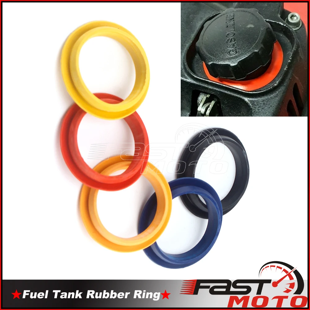 Red Motorcycle Engine Fuel Cap Engine Oil Tank Fuel Cover Guard Protector With O-Ring Gasket 