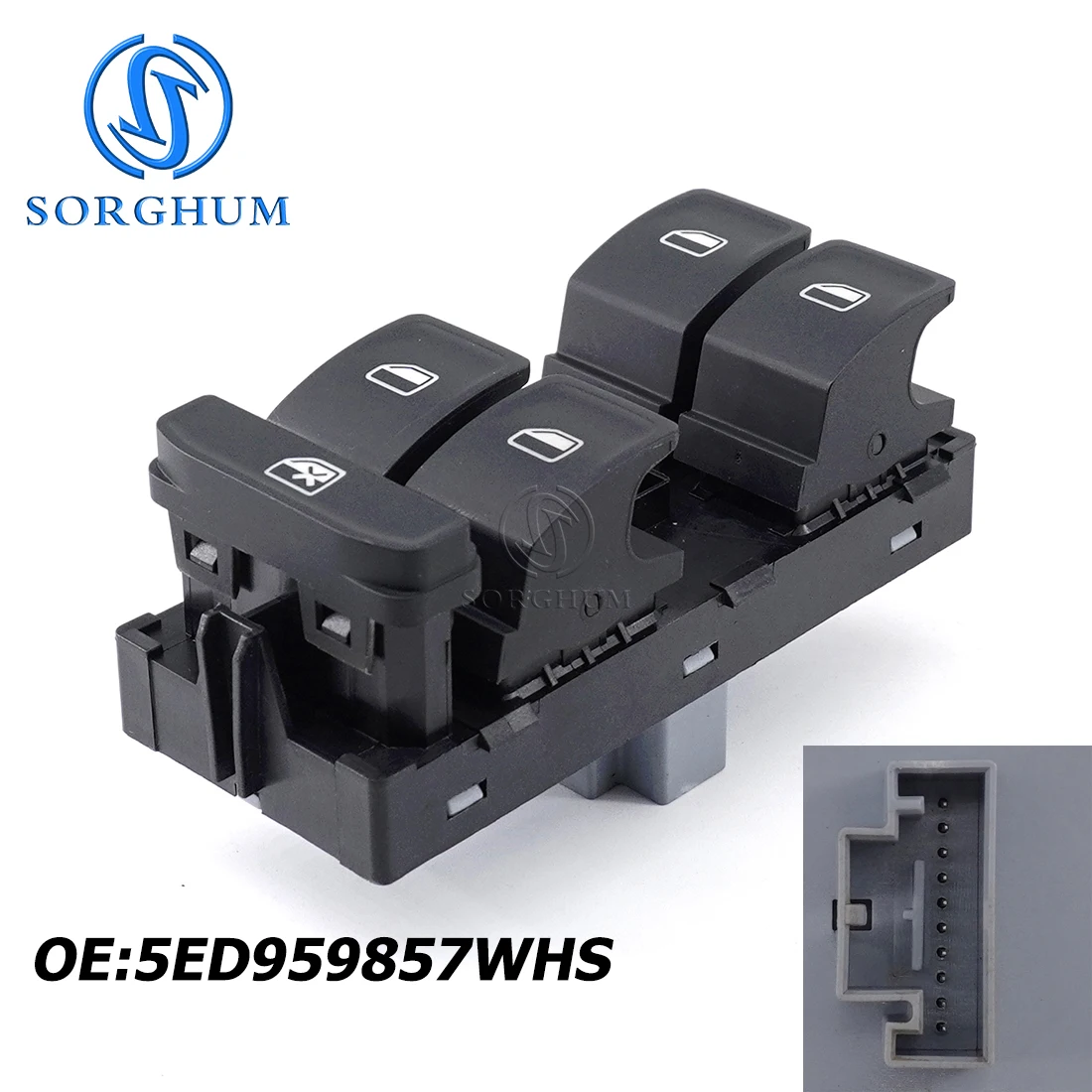

SORGHUM Главная переключатель для VW VOLKSWAGEN Octavia, главные автомобильные аксессуары 5ED95985, 7 Вт, кнопки регулятора