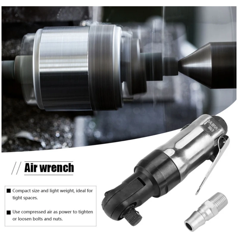 

Пневматический гаечный ключ с храповым механизмом 1/4, большой крутящий момент 90 градусов, маленький пневматический ключ, пневматический инструмент для судостроения и автомобильной промышленности