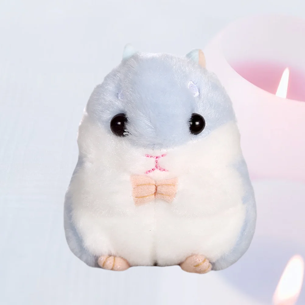 봉제 햄스터 열쇠 고리 배낭 장식품, 작은 봉제 열쇠 고리 장식, 테마 파티, 유치원 선물, 사탕, 1pc