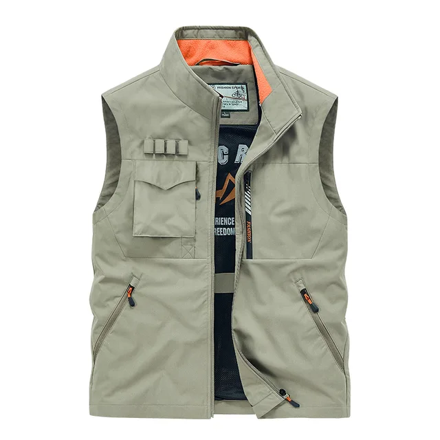 Cargo Vest Men Men's Outdoor Sports Vest - Thin Waistcoat With
