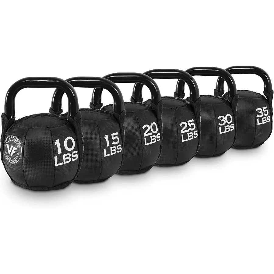 SKB Soft Sand Filled Kettlebell Weights for Home Gym, Cross Training, and Strength and Conditioning - Weight Listed in Lbs and K