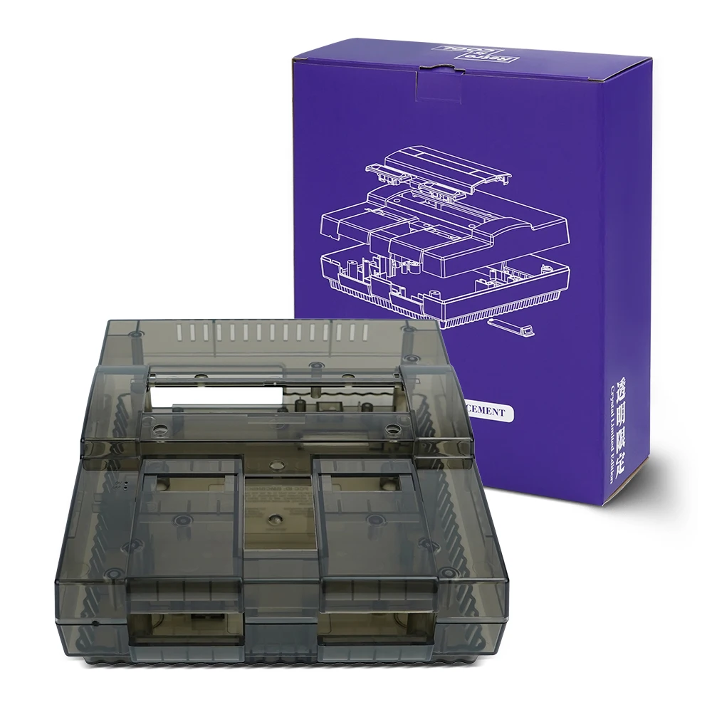 Custodia Trasparente Sostitutiva Bitfunx Per Nintendo Snes Snes Sfc Versione Usa Console Di Gioco Retrò