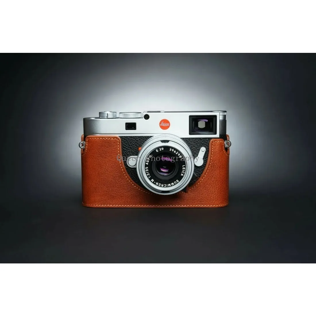 Mezza Custodia Per Fotocamera In Vera Pelle Fatta A Mano Per Leica M11 Accessorio Per Il Design Della Batteria Aperta Lemachesc