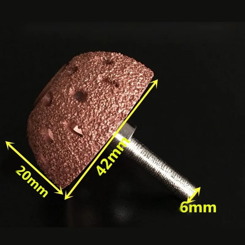 Tungsten Steel Material Hemispherical Pneumatic Grinding Head 42/55mm Grinding Wound / Tire Tire Repair Tools