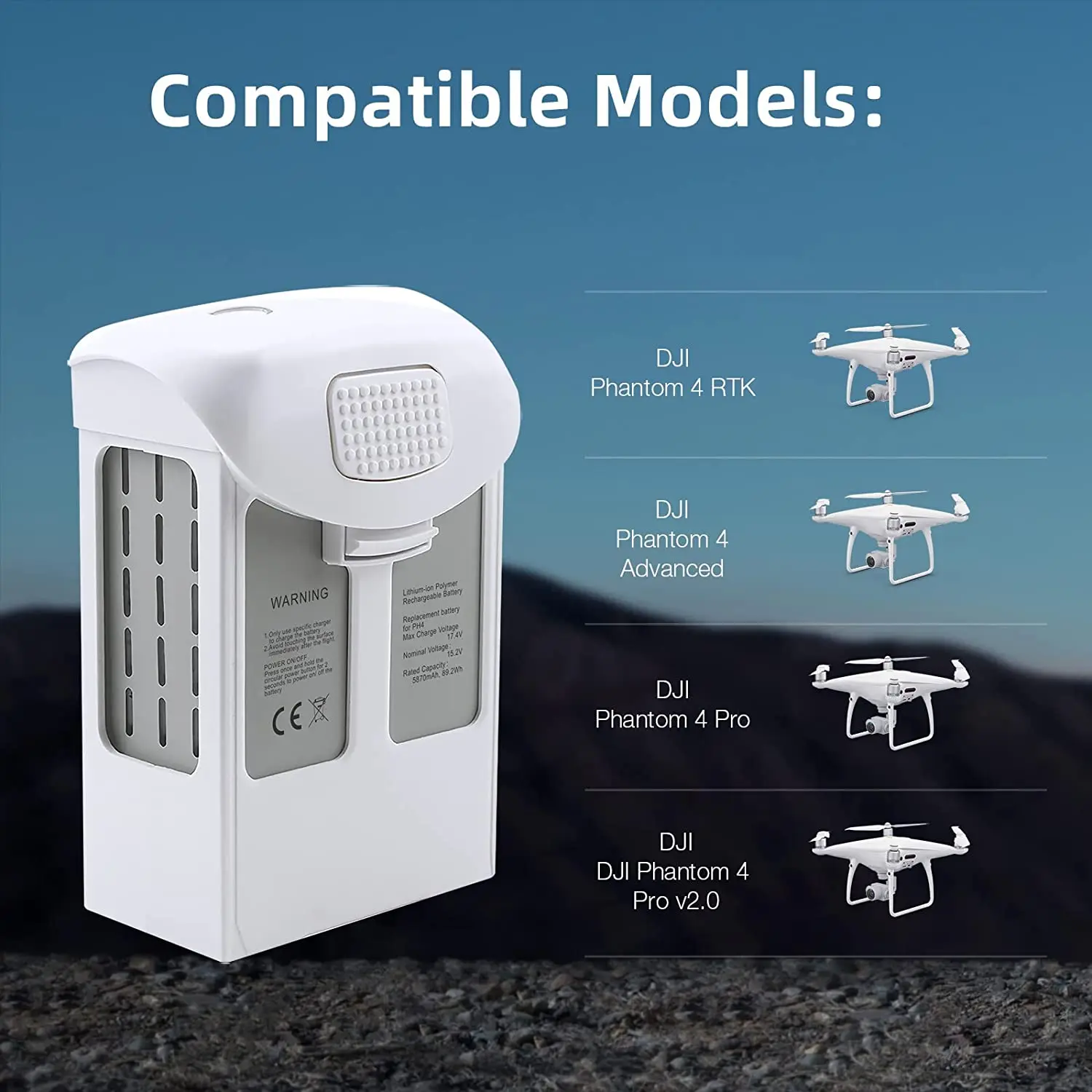 DJI Phantom 5870mAh Intelligent Flight Replacement Battery