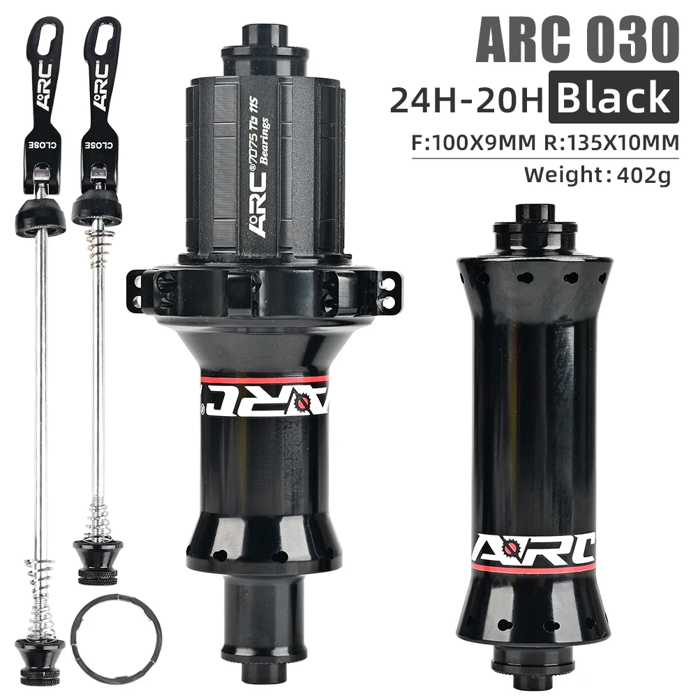 ARC road bike hub wheel set 6 claws 72 ring front 20 rear 24 holes