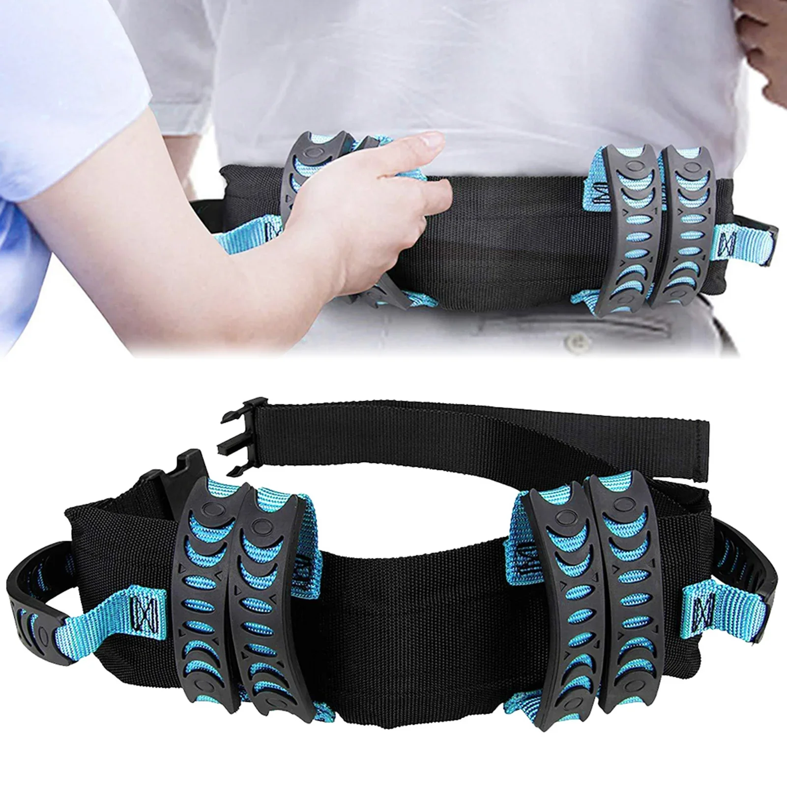 Waist Traction Belt Elderly Walking Moving Transfer Nursing Safety Assist Belt Wheelchair Bed Transfer Braces Nursing Belt