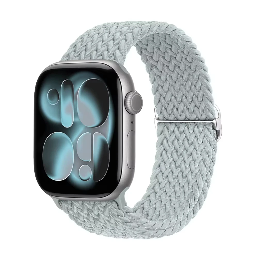 Braided Adjustable Elastic Nylon Watch Band with Strap